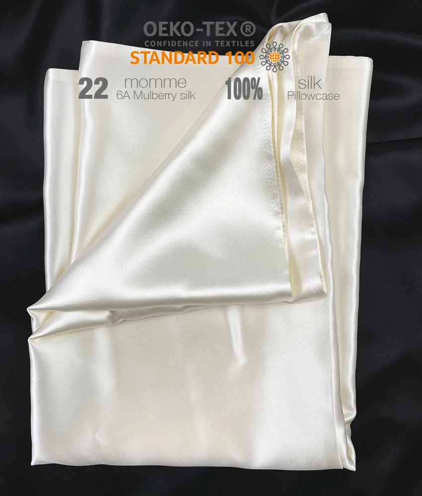 OEKO-Tex Certified Luxury 22/25/30 mm mulberrry silk pillow case gift set