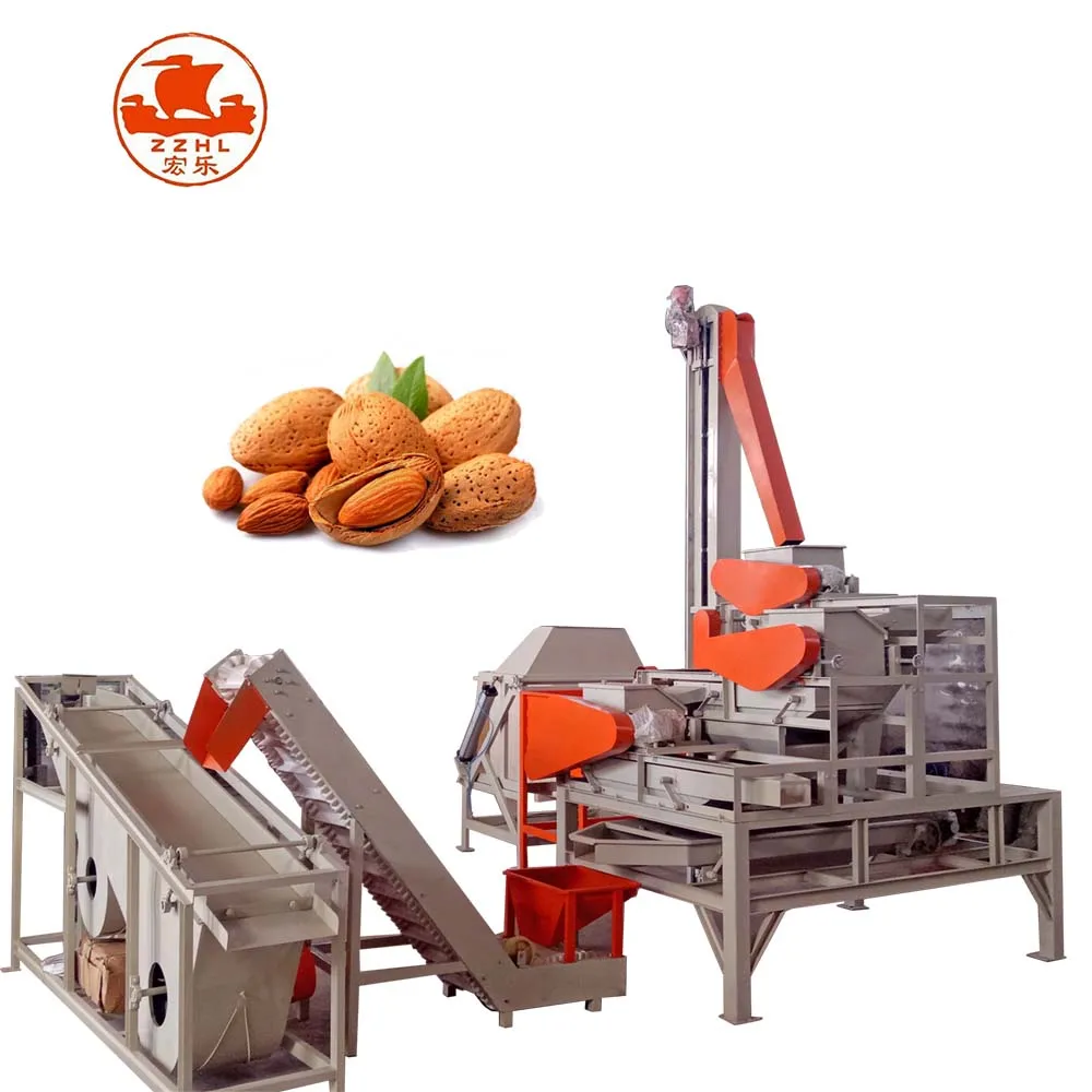 Palm Kernel Cracker and Separator Removal Machine Almond Dehulling Breaking Machine factory