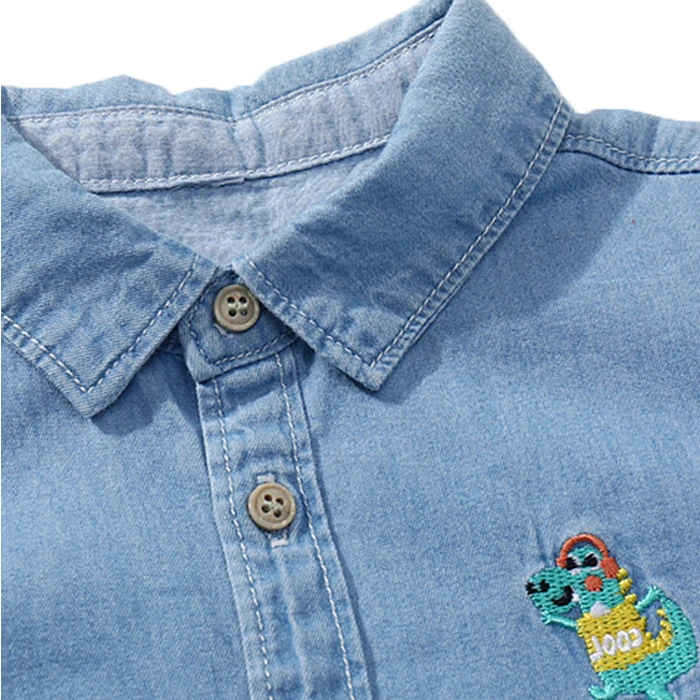 Customized fashion design embroidered  boys T shirt short sleeve shirts children shirt for summer