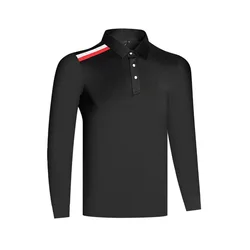 Plus Size Men's Business Polo Shirts Custom Logo Sport T-shirt Polyester Spandex Sublimation Polo T Shirts Quick Dry Golf Shirt