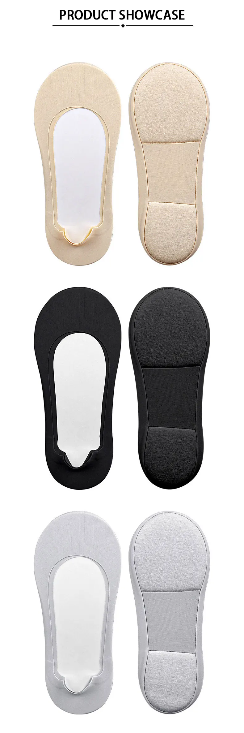Invisible Arch Support Boat Socks Low Cut Anti Slip Pads Invisible Arch Support Boat Socks Low Cut Anti Slip Pads