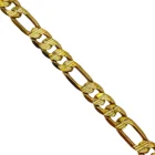 Gold Chinese Factory Price Gold Plated Figaro Chain Bulk Hip-hop