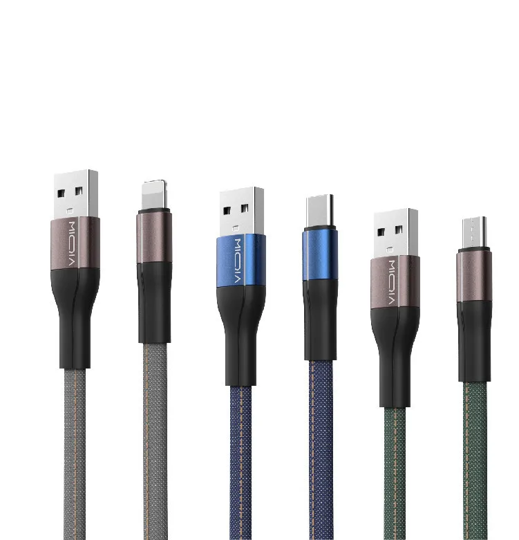 Grey Kroo Short Magentic Micro USB Cable for Universal/Smartphones 