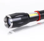 Torches Torch Long Distance Led Flashlight Rechargeable Waterproof Led Torches Lights Attacking Head Defense Torch Light