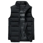 Hot Sales Good Men Sleeveless Jacket Winter Company Padded Vest With Logo