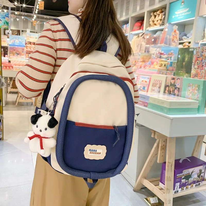 2024 New style women nylon backpacks large capacity cute schoolbag girls backpack for high school travel bag