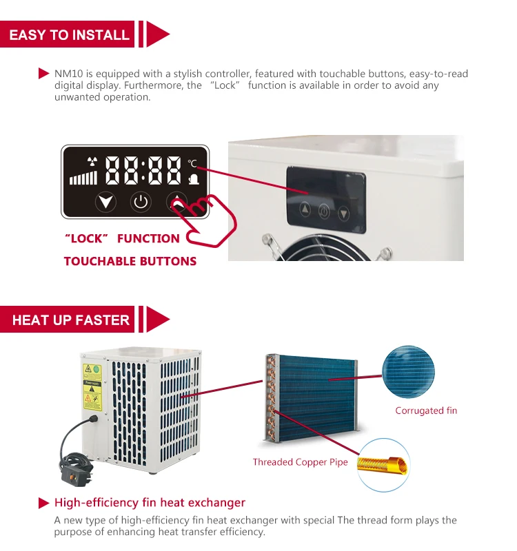Swim Pool Heat Pump, 230V, 2.91KW - detail 6