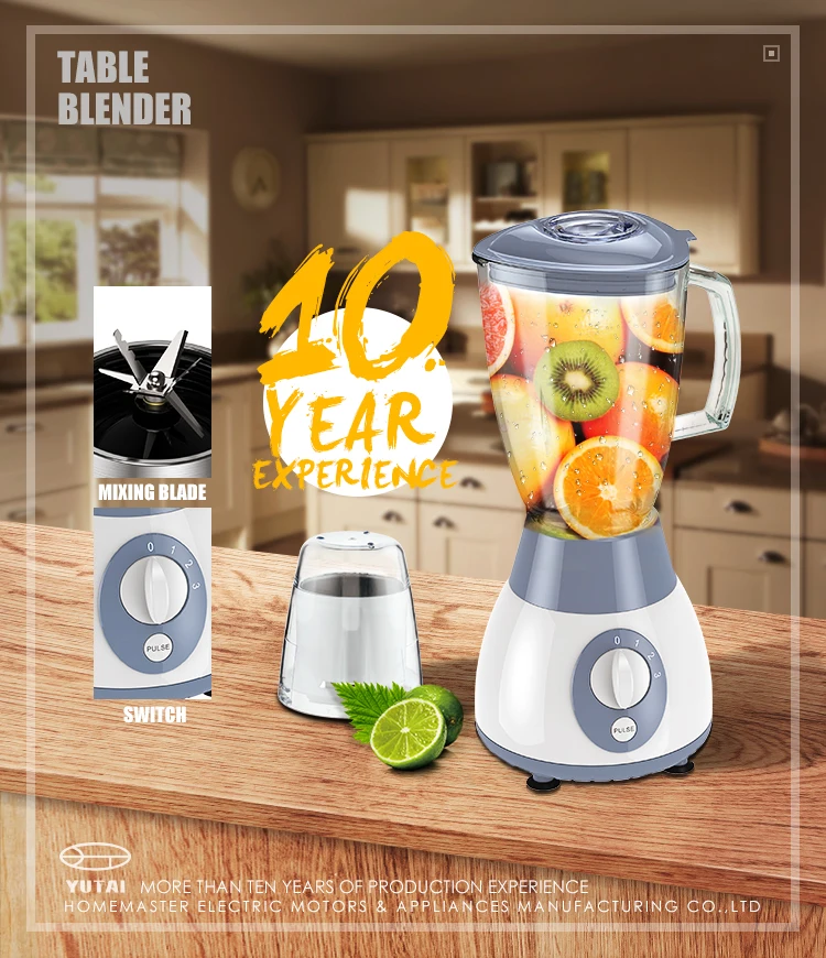 Gran oferta, batidora de mesa con tarro de cristal con base de acero inoxidable, licuadora de frutas, licuadora de jugo