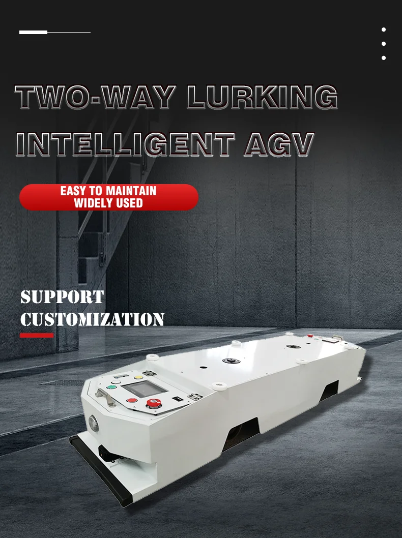 Tzbot Max 1000kg Load Two Way Lurking Agv With Magnetic Navigation For