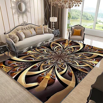 Crystal velvet printed floor mat hallway large living room rug study bedroom bedside household carpet