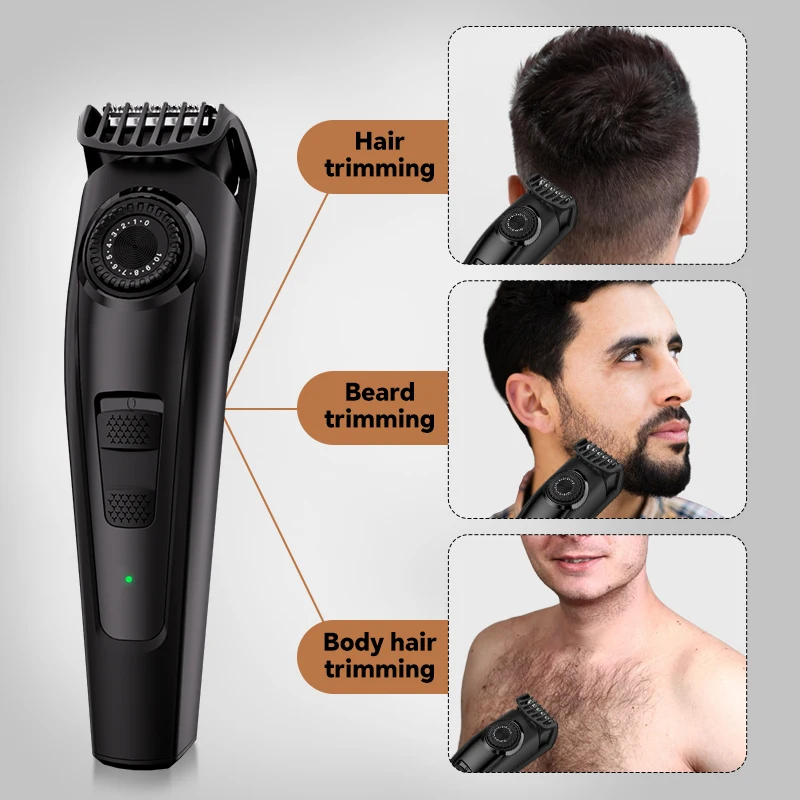 New Electric Hair Clipper Body Hair Trimmer Beard Trimmer USB Charging Model Digital Display Electric Shaver details