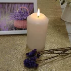 Led Candle New Flame 3D Black Wick Ivory Led Flickering Candle