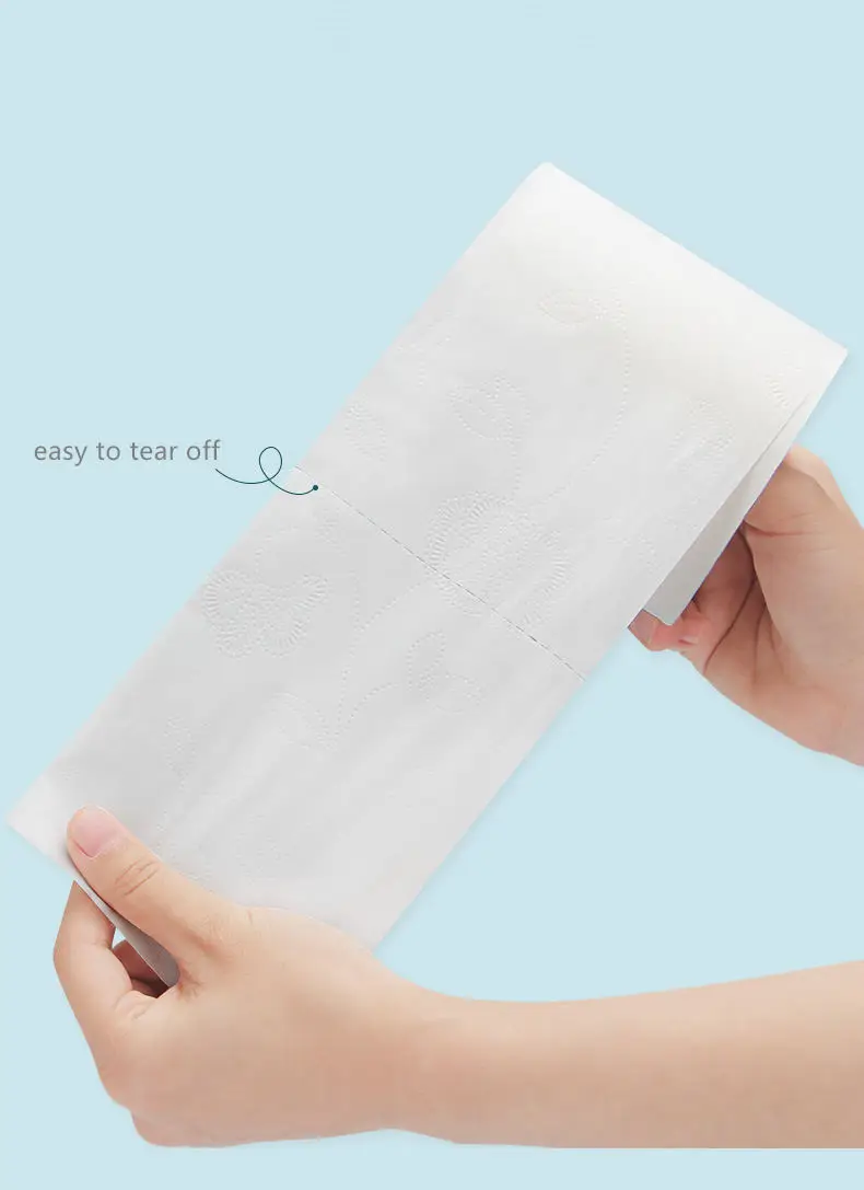 Wholesale Toilet Paper 2/3 Ply Roll Tissue Bamboo Toilet Paper