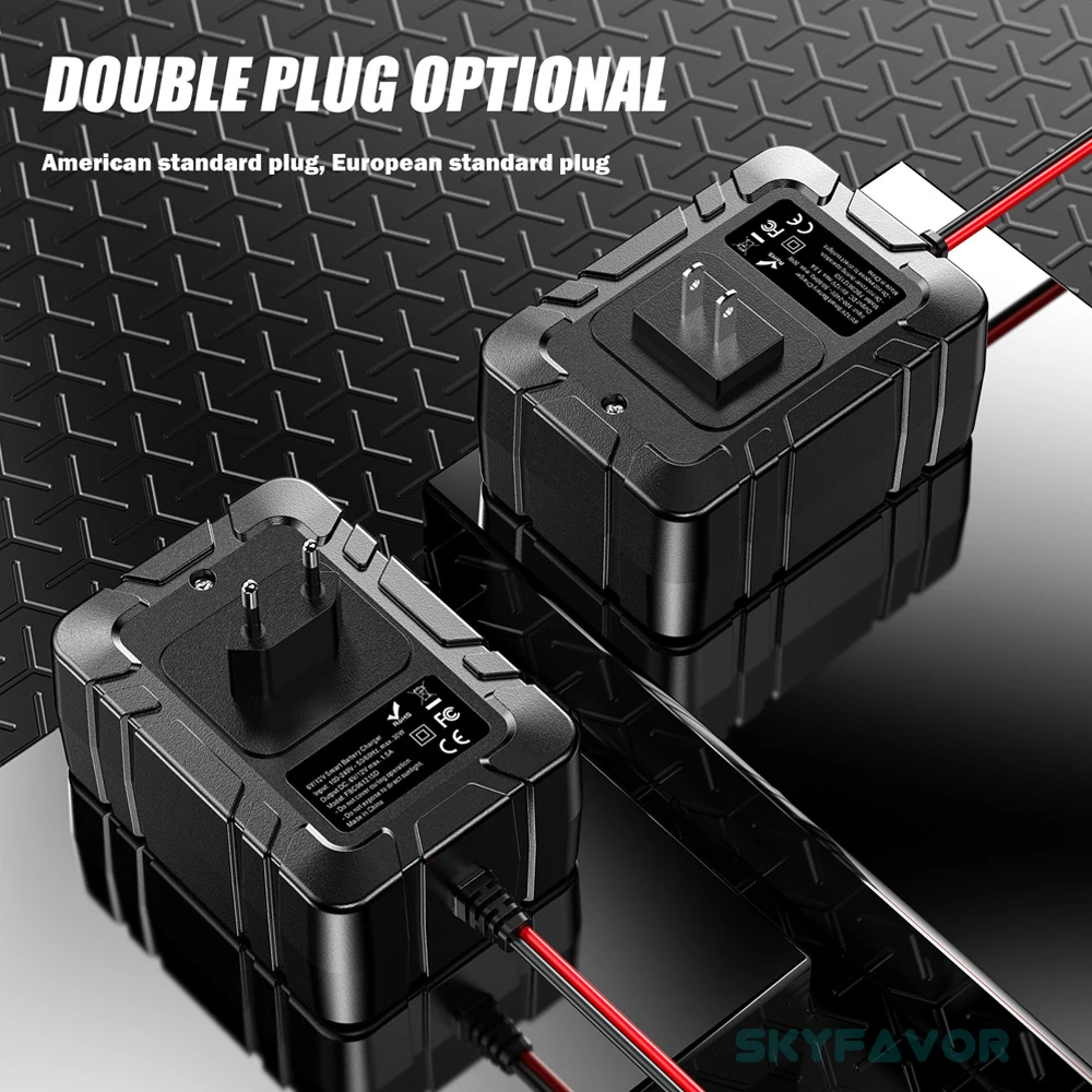 Universal smart 6V 12V battery charger 6V 12V 1.5A automatic lifepo4 lfp lead acid gel agm repair battery charger with SEA plug