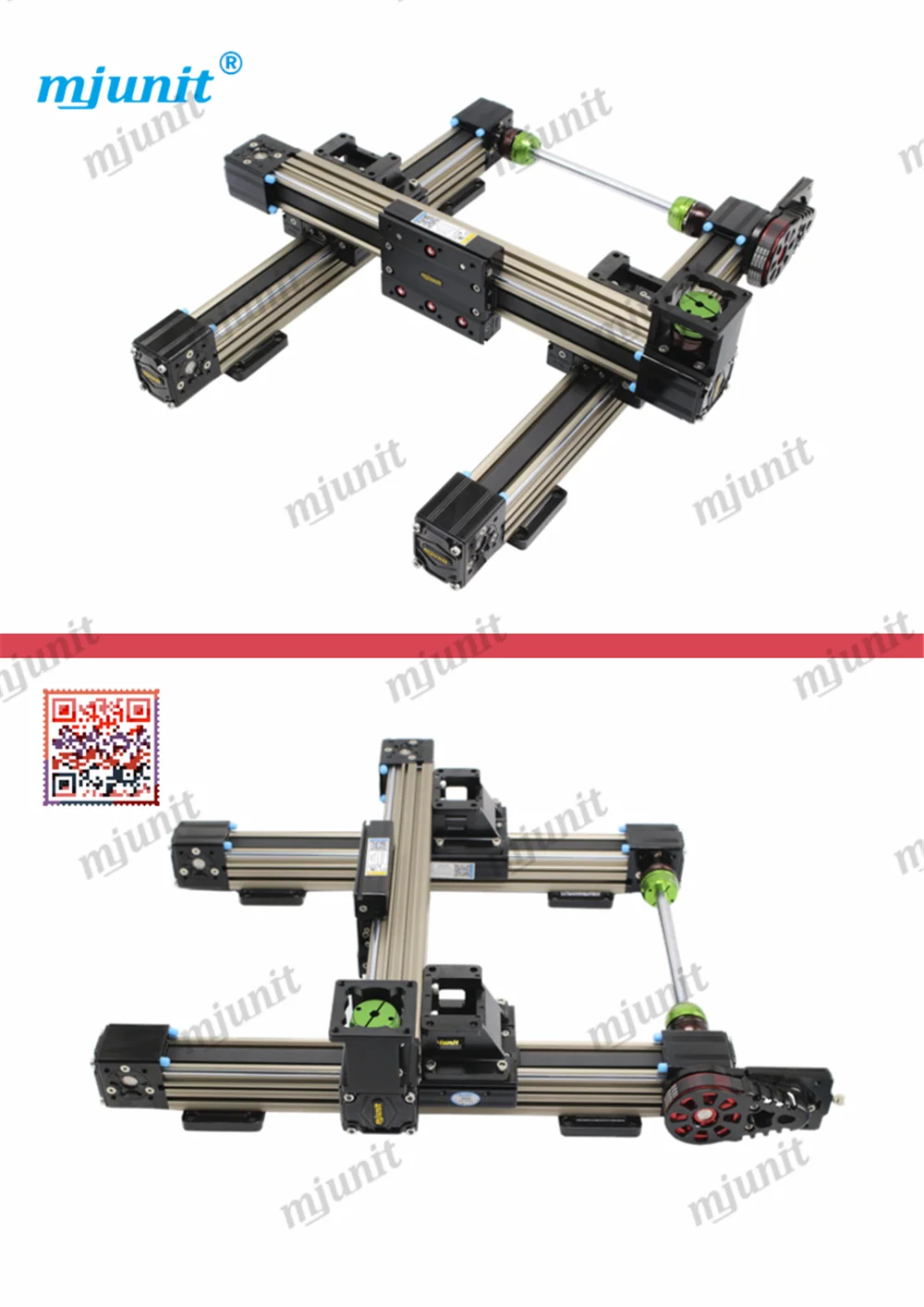 Mjunit Xy Motorized Linear Stage With 57 Stepper Motor Xy Table,Linear