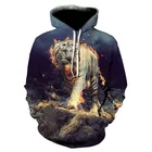 Pullover Pullover Wholesale Animal Printed Fashionable Style Customized Sports Men Pullover Hoodies