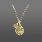 Precious Hydrangea Design Natural Precious Stone Crystal Elixir Jewelry Necklace