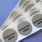 Sticker Silver Warranty Label Scratch Off Label Sticker Silver Or Custom Color