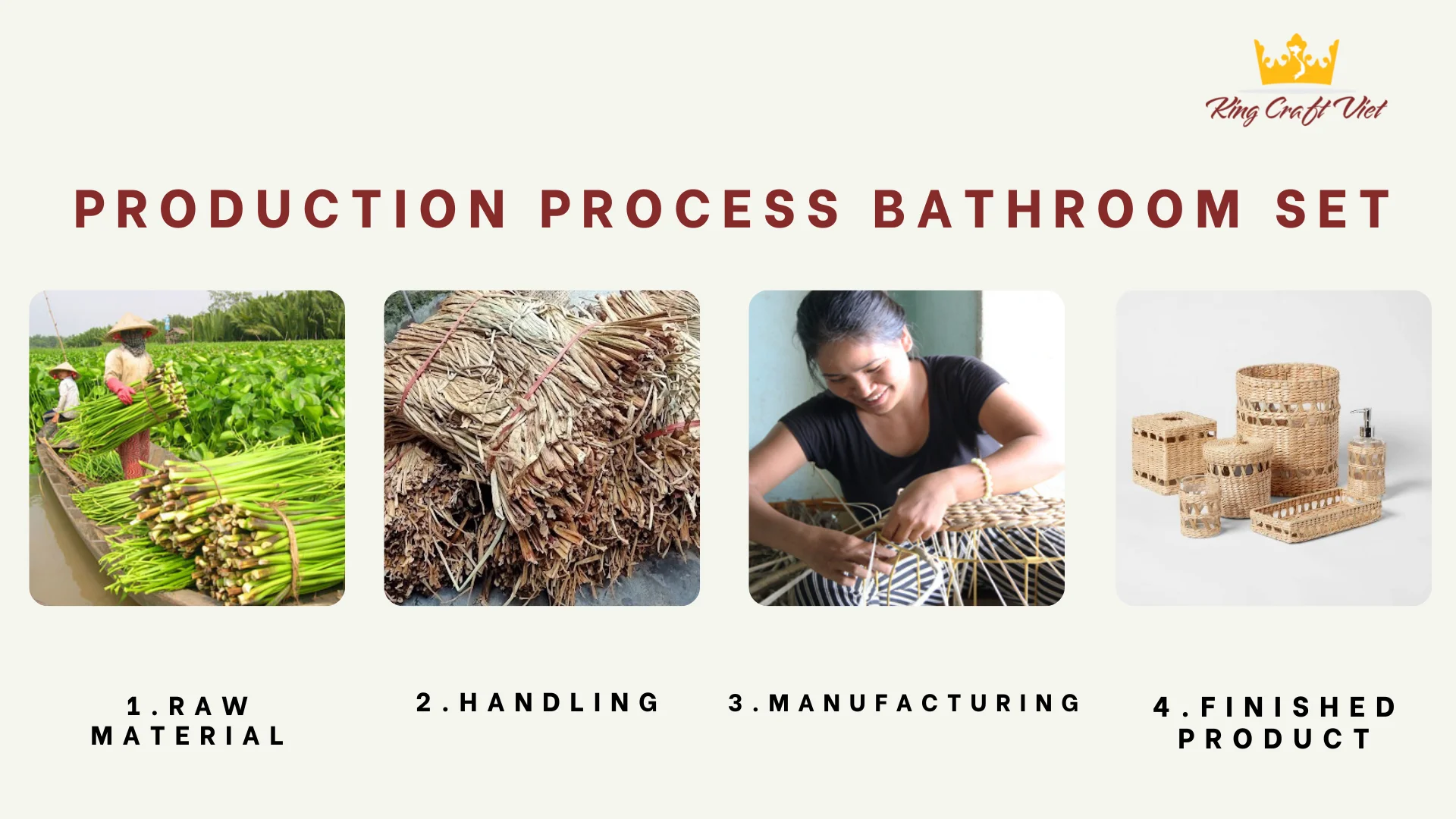 New Collection Natural Water Hyacinth Bath Accessories Storage Decor