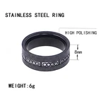 Men Stainless Steel Ring Hot Selling Customized Men Jewelry 8MM Stainless Steel Personality Men Ring