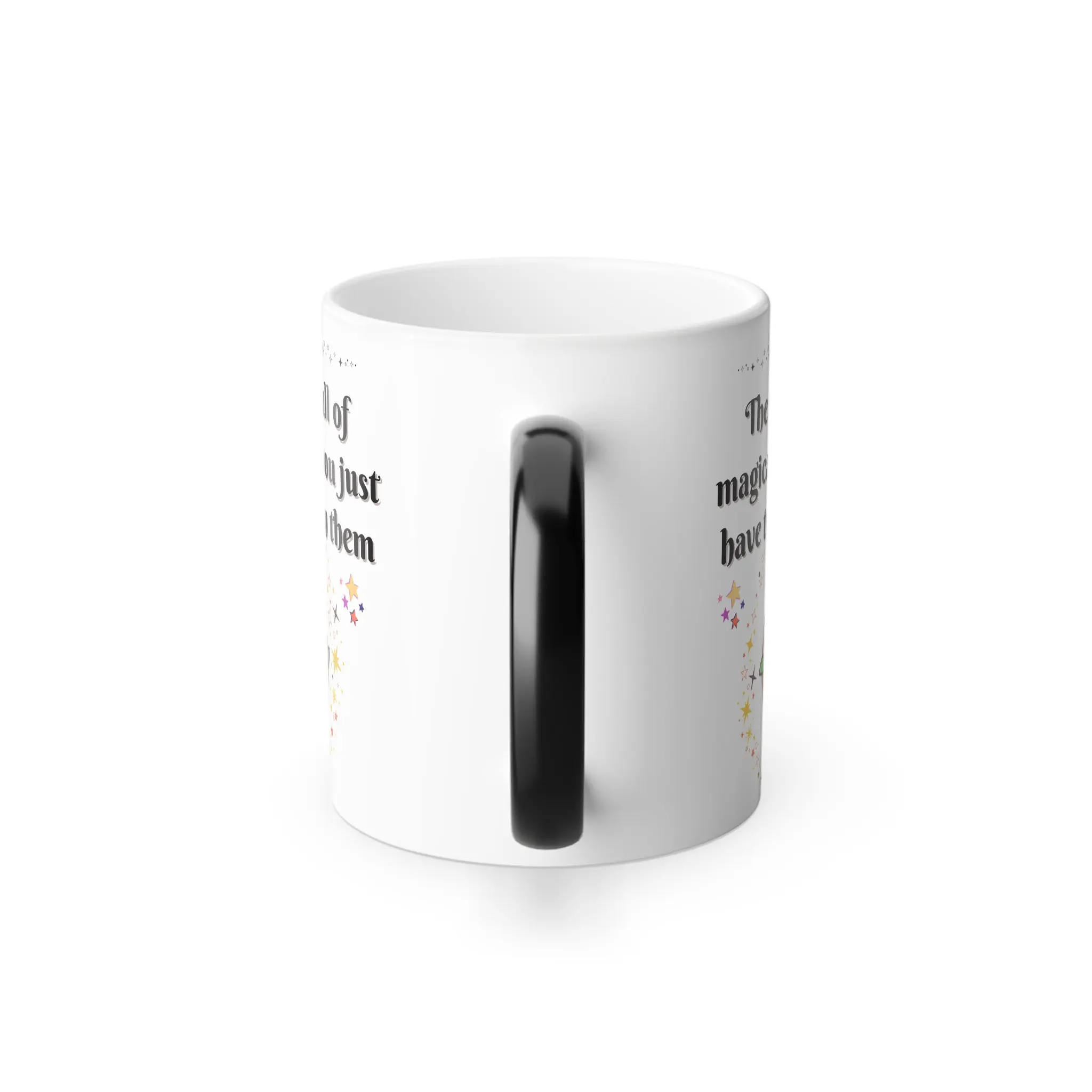 11oz 330ml Heat Sensitive Sublimation Color Changing Coffee Mugs Ceramic Magic Mug With Handle