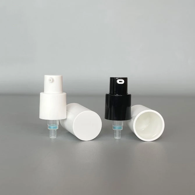 415 cosmetic treatment pump 18mm external spring emulsion pump 18mm cosmetic black pump head425-27