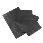 Opp 100% Biodegradable Custom Printing Opp Bag Small Mini Frosted Black Zip Lock Bag For Cookies
