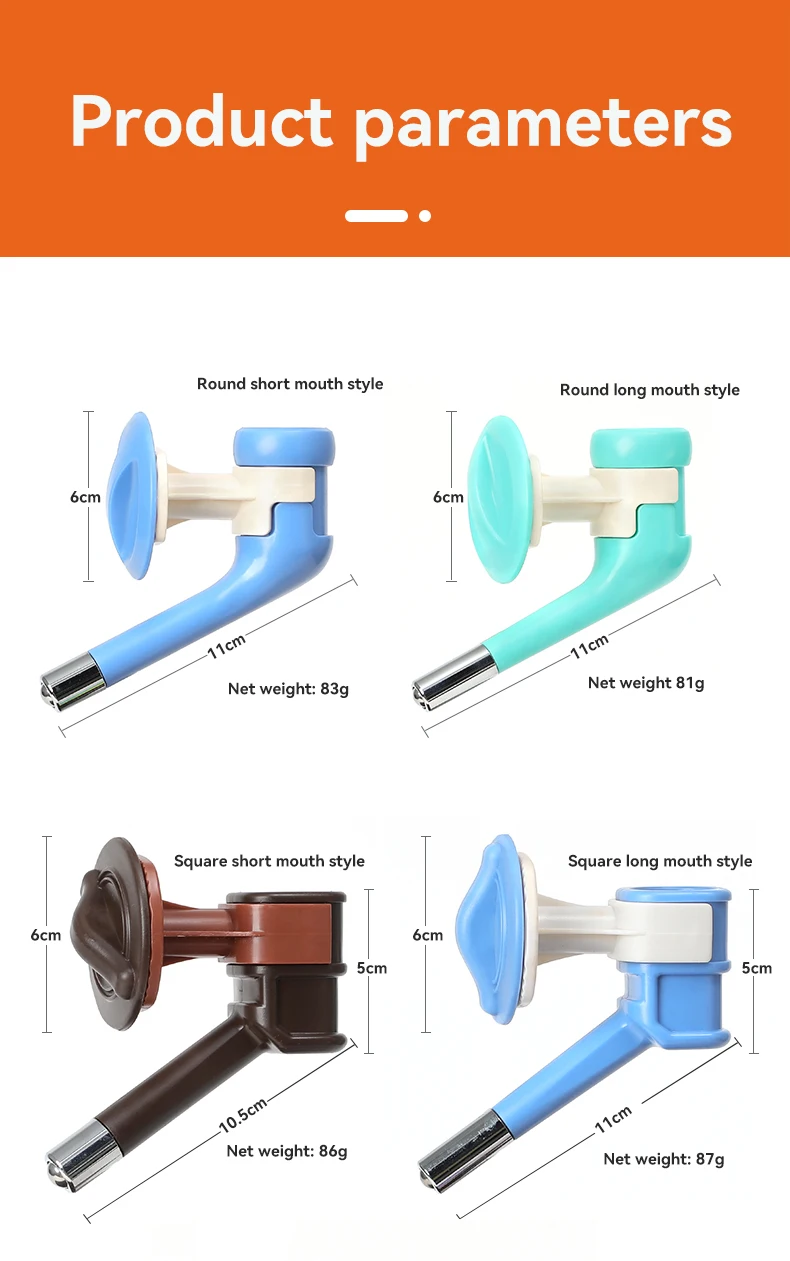 CUSTOM Plastic Hanging Style Dog Water Nozzle Dog Water Dispenser Pet Drinking Fountain on Cage supplier