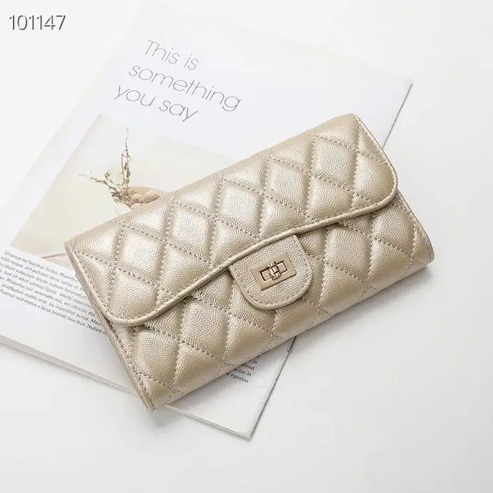 Wholesale 2021 Genuine Leather Purses For Women Luxury Caviar Cowhide