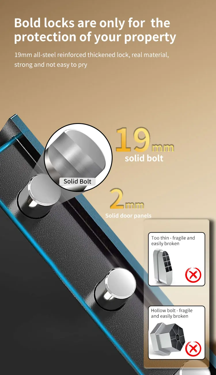 CEQSAFE Security Electronic Box Office Use Safety Deposit Size Full Metal Stash Can Steel Hotel Fireproof Small Digital Safe supplier