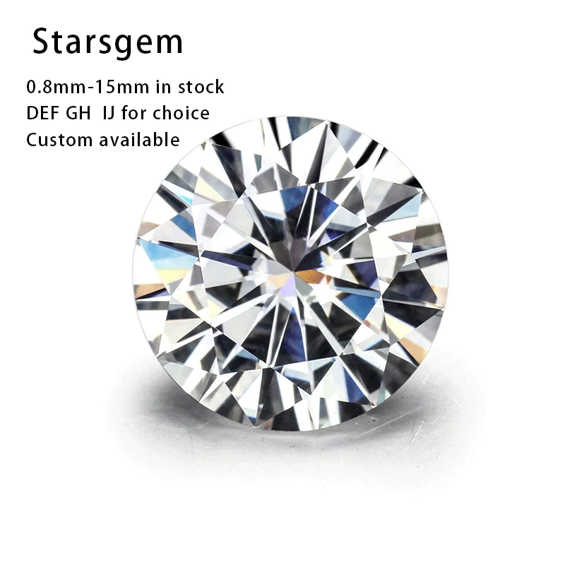 Stargem Carat Moissanites Various Color Ct Mm Round Brilliant