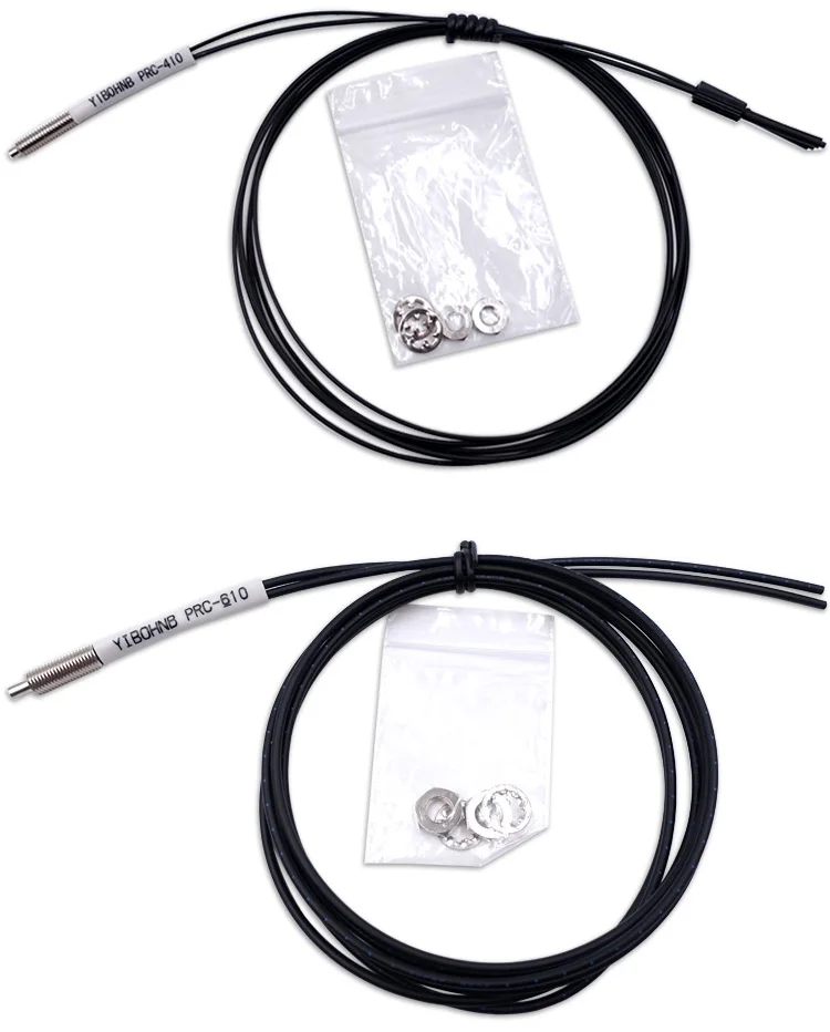 Coaxial Multi Core Reflective Fiber Optic Sensor Stainless Steel Metal