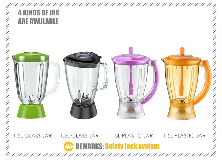 Liquidificador de alimentos automático de plástico industrial ecológico com garantia comercial para café