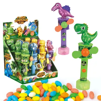 Cartoon Dinosaur Kids Candy Toy Fan With Halal Confectionery Sweets