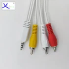 Audio Stereo Cable Stereo TRS 3.5mm To 3-Male RCA Adapter Audio Stereo Cable