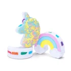 Organic Bathbomb OEM Wholesale Custom Packaing Natural Fruit Cbd Kids Rainbow Organic Unicorns Bathbomb