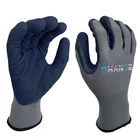 Work 13 Gauge Polyester Primary Smooth Nitrile Surface Secondary Sandy Nitrile Work Gloves