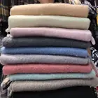 Shawl Long Fringed Fashion Women's Solid Color Warm Shawl Winter Long Fringed Shawl Scarf