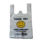 Carry Bag On Recyclable Eco Friendly Plastic PE Custom Grocery Shopping Carry Bag On Roll