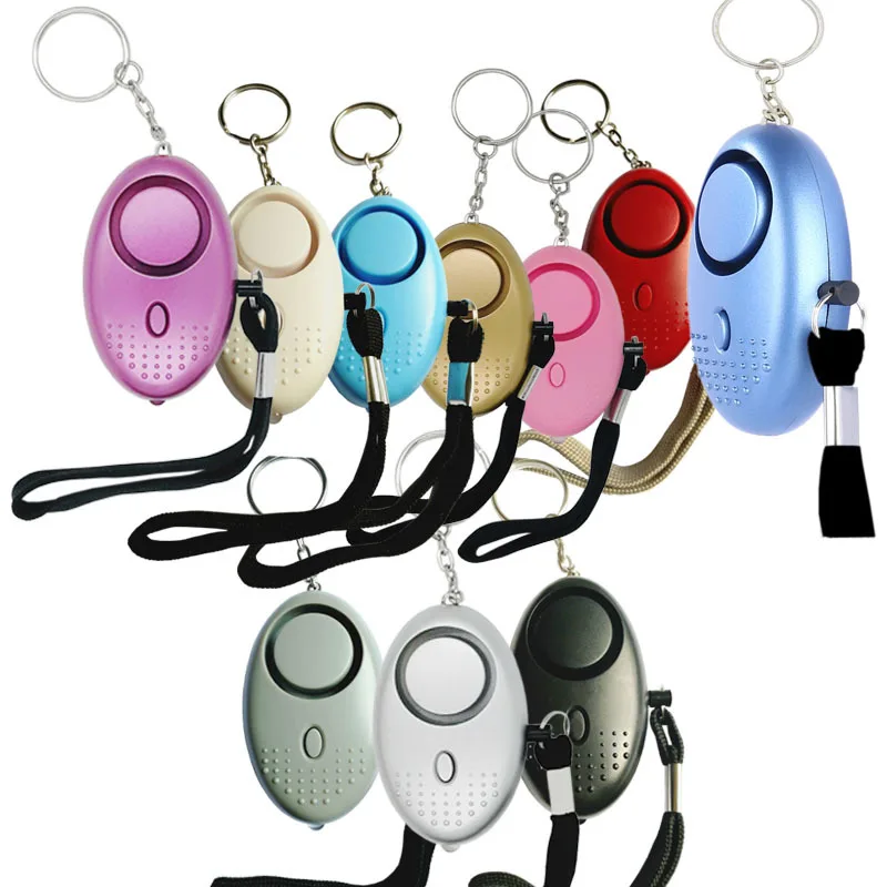 Personal Alarm Keychain 130dB SOS Emergency Self Defense LED Safety Alarms 
