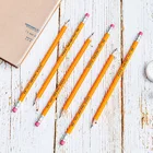 Pencil School Pencils HB Pencil School Pencil With Red Eraser And With Yellow Paint Ferrule Oem Customer Hexagonal Pencils
