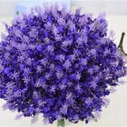 Lavender 10 Heads Of Lavender Pink Flower Bulk Artificial Flowers With Pot