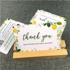 Cards OEM Craft Paper Water/oil Proof Thank You Cards Custom With Logo