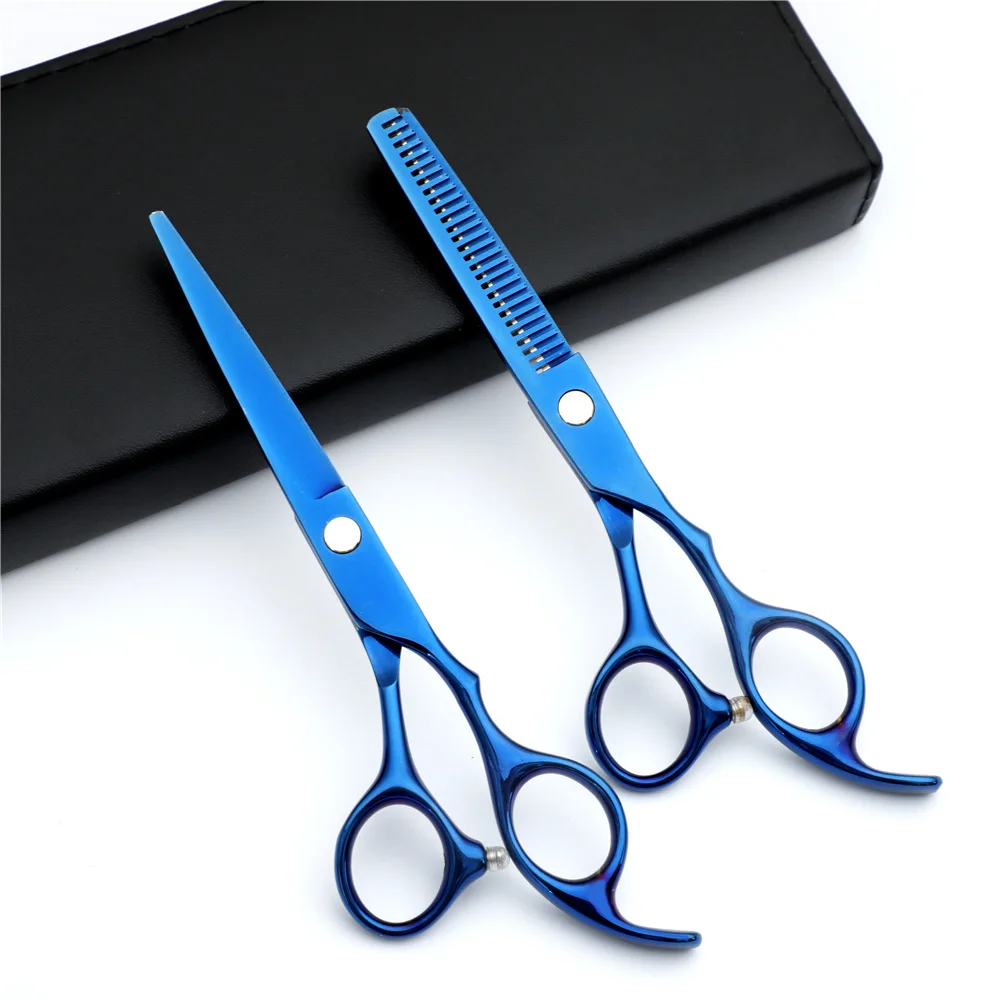 6inch Pet Dog Grooming Cutting Scissors Stainless Steel Professional Curved Shears Pet Scissors Set High Quality Scissors