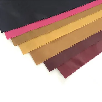cheap price Lining fabric 100% polyester 190t 210t taffeta poly silk black kitesurf waterproof textiles