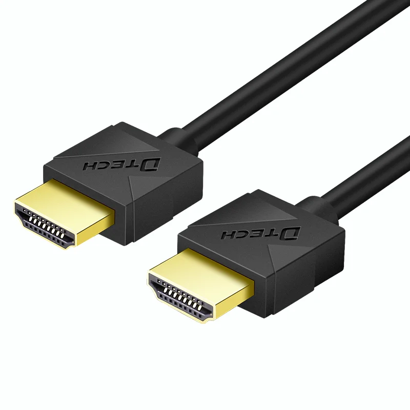 Verzakking omzeilen Andes Dtech Ultra-thin High-speed 4k 19 +1 High-quality Pure Copper Wire Hd Video  0.5m 1m 1.5m 2m Hdmi Kabel - Buy Hdmi Kable,Hdmi Cable,Cable 4k Hdmi  Product on Alibaba.com