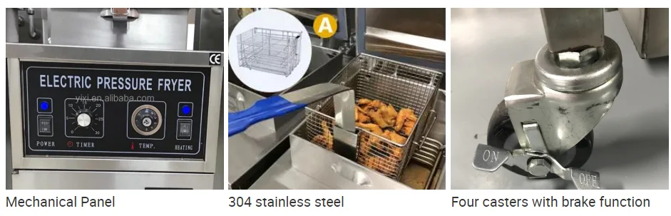 Industrial Pressure Fryers and Fried Chicken Production