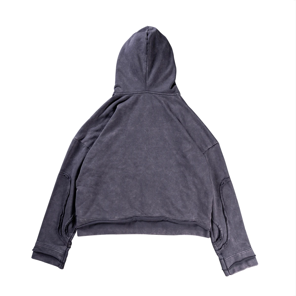 product hip hop retro black hoodie goth punk washed y2k zip up vintage hoodie oversized streetwear design heavyweight hoodie for men-3