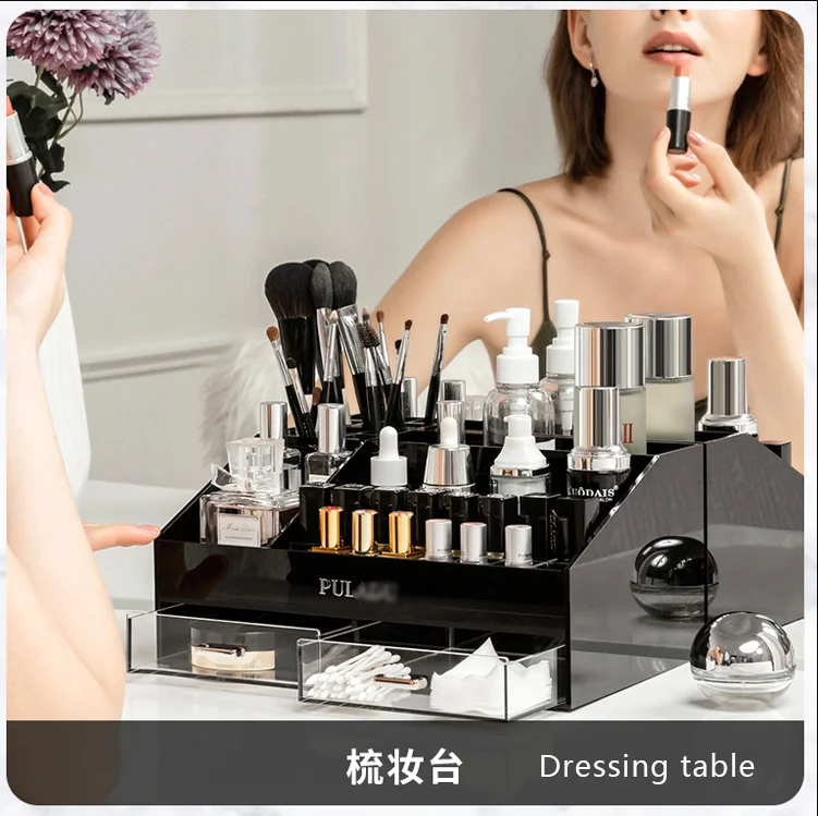 household cosmetic box skin care products dresser receive box drawer type acrylic cosmetics shelf desktop Organizer