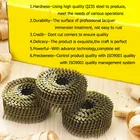 Nail Type Nail American Market Yellow Zinc White Pallet Coil Nail 3.0Mmx1 1/4"Coil Roofing Big Head Clout